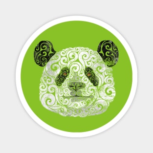 Swirly Panda Magnet